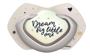 Schnuller für die ganz Kleinen, Dream big little one, grau-blau